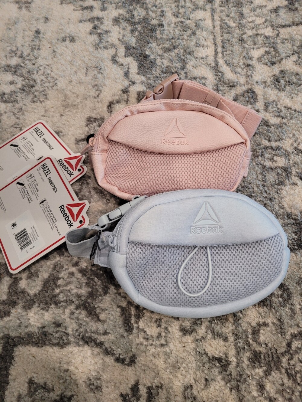 Reebok Pink and Light Blue Women’s Crossbody Waist Bags